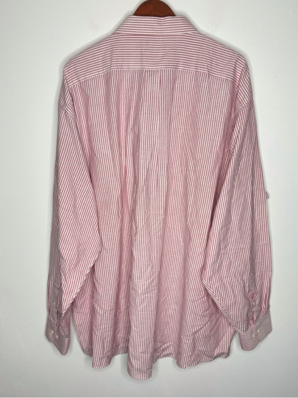 Stafford Tailored Culture Travel Wrinkle-Free Oxford Button-Down Shirt - Picture 2 of 3